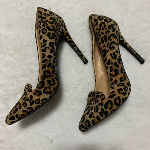 LC Lauren Conrad Leopard Print Heels